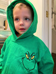 Grinch Face embroidery