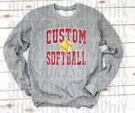 Custom softball name