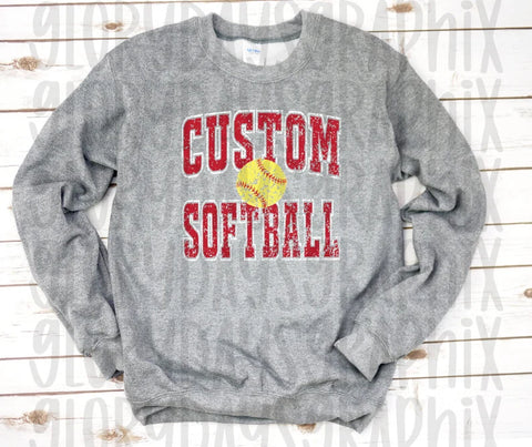 Custom softball name