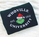 Whoville University embroidery