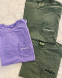 Embroidered “Mama” pocket Comfort Colors tee