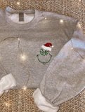 Glitter Grinch Face- Christmas