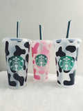 Cow Print Starbucks Cup