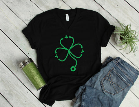 Nurse Stethoscope Three Leaf Clover