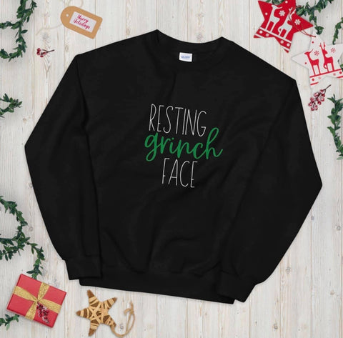 Resting Grinch Face- Christmas
