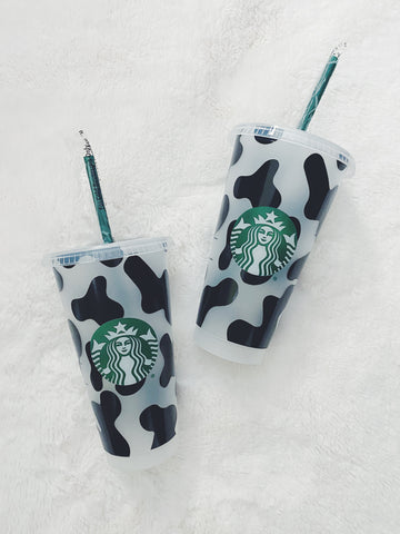 Cow Print Starbucks Cup