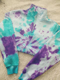 Custom Tie Dye- Teal & Purple