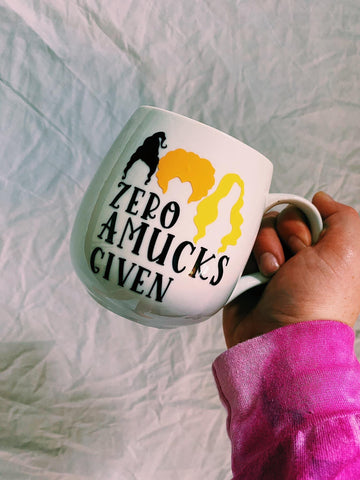 Hocus Pocus “Zero Amucks Given” Mug