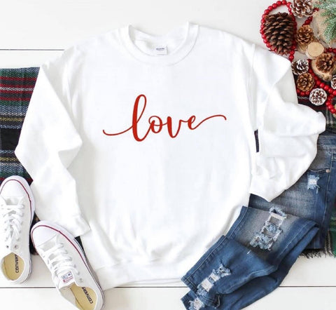 Cursive “Love”- Valentine’s Day