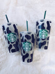 Cow Print Starbucks Cup