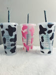 Cow Print Starbucks Cup