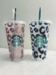 Leopard Print Starbucks Cup