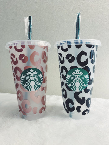 Leopard Print Starbucks Cup