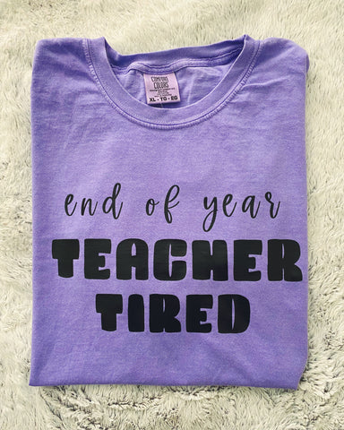 End of year teacher tee