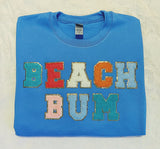 Letter Patch Crewneck Sweatshirt