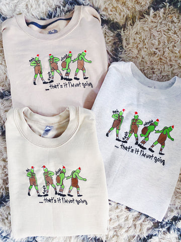 Grinch embroidery