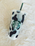 Cow Print Starbucks Cup