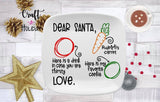 Santa Plate & Milk Bottle Set