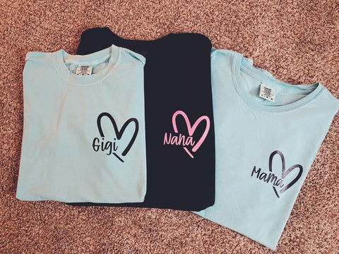 Custom Grandparent Heart